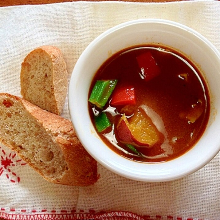 秋野菜で美味しい！さつまいものスープカレー